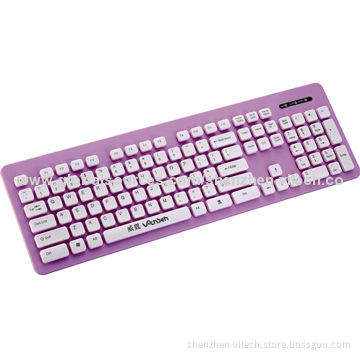 Washable Wired Keyboard, USB Port, Fungi-proofing, Supports Several Languages